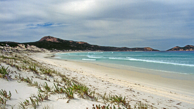 Endpunkt und Höhepunkt der Westaustralien-Etappe - Die Lucky Bay